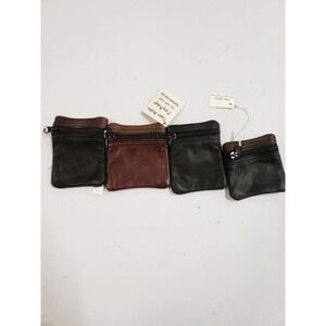 Tiger Moon Bag Mens One Size Black/Brown 4-Pack Organizer Travel Zipper Handbag